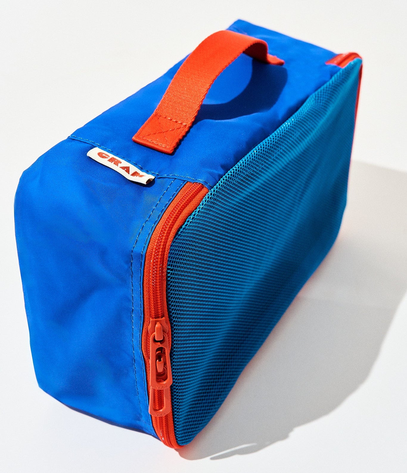 Pacific blue Cram packing cube suitcase organizer standing upright